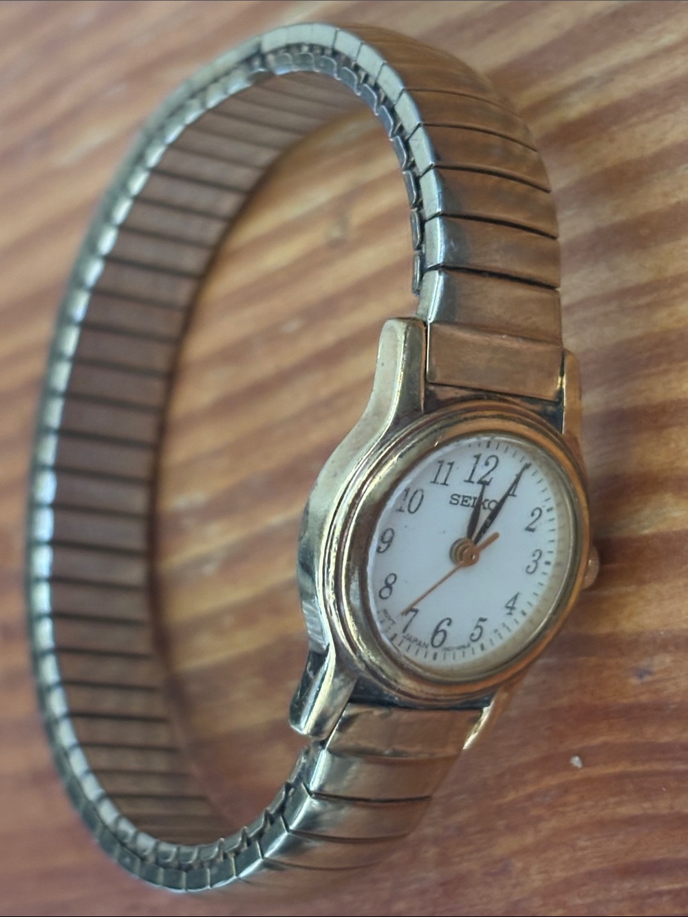 Seiko Gold-Tone Ladies Expansion Band Watch